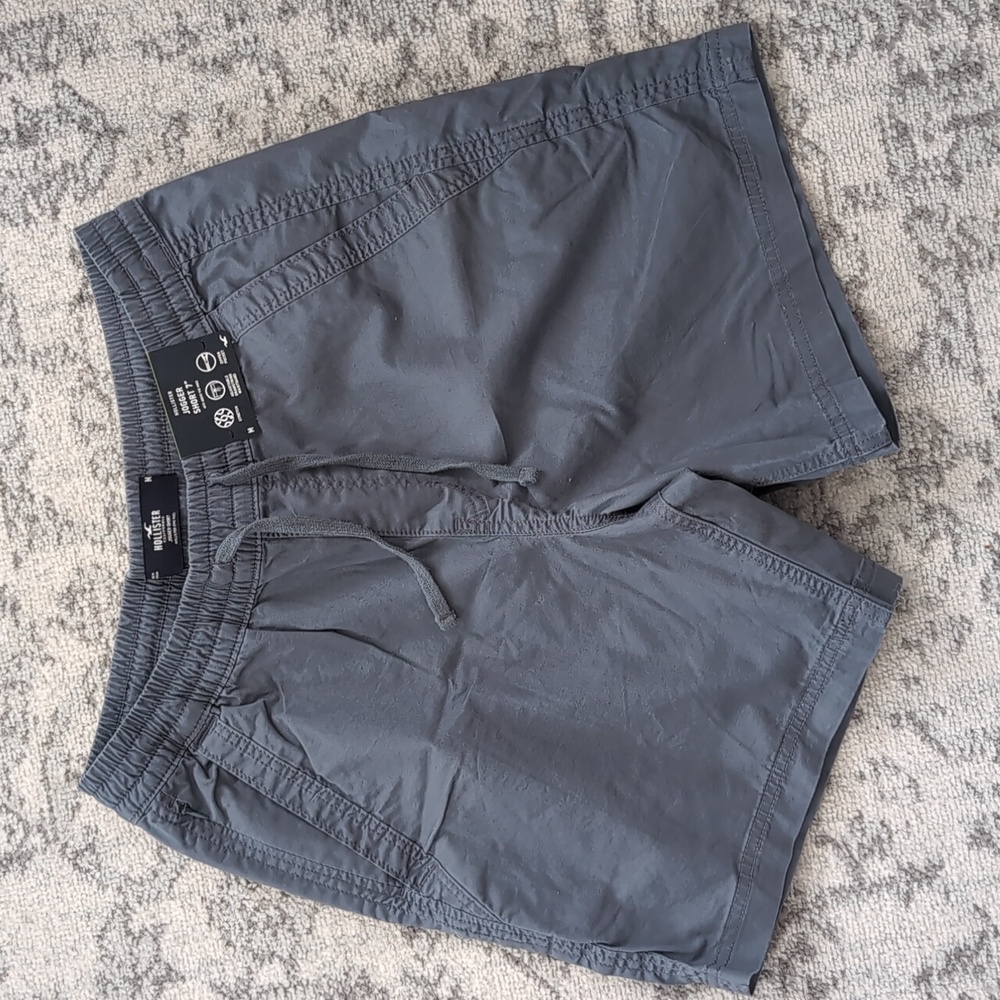 NWT Hollister 7in Jogger Shorts in Blue Size Medium